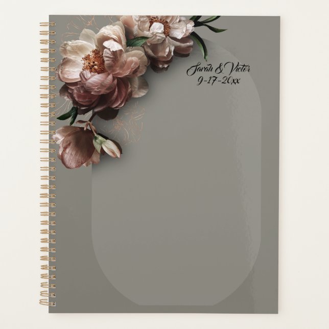 Blooming Peonies Stationery Planner (Front)