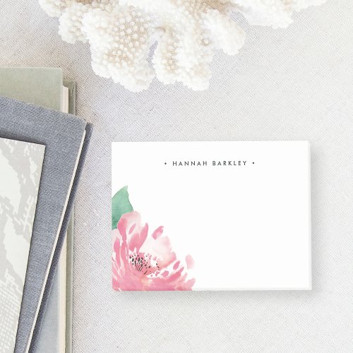 Blooming Peony  Personalized Post_it Notes