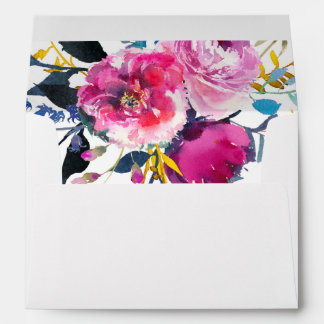 Blooming Petals Watercolor Floral Envelopes