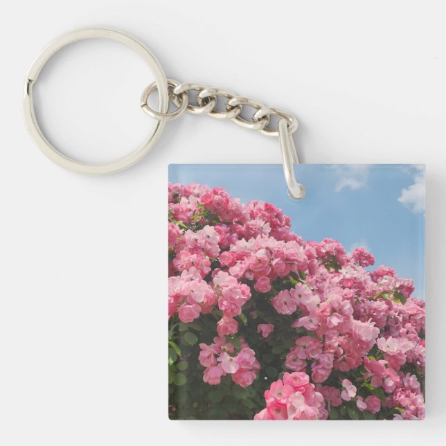 Blooming Pink Cascade Keychain (Front)