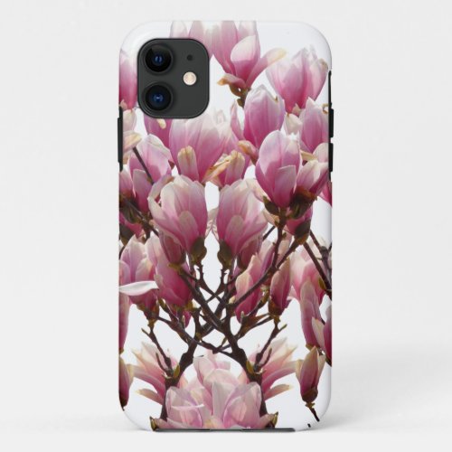 Blooming Pink Magnolias Spring Flower iPhone 11 Case