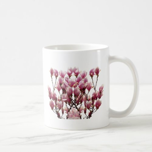 Blooming Pink Magnolias Spring Flower Coffee Mug