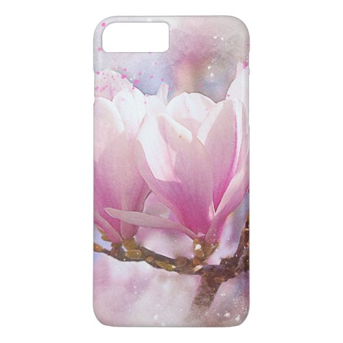 Blooming Pink Purple Magnolia _ Spring Flower iPhone 8 Plus7 Plus Case