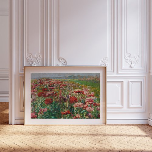 Blooming Poppies  Olga Wisinger_Florian Framed Art