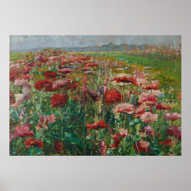 Blooming Poppies – Olga Wisinger-Florian Poster (Front)