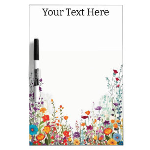 Blooming Purple Garden Dry Erase Board