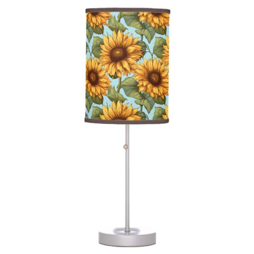 Blooming Radiance Sunflower Serenity Table Lamp