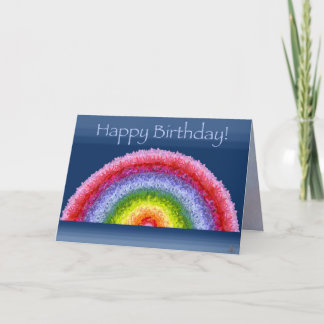 Blooming Rainbow birthday card