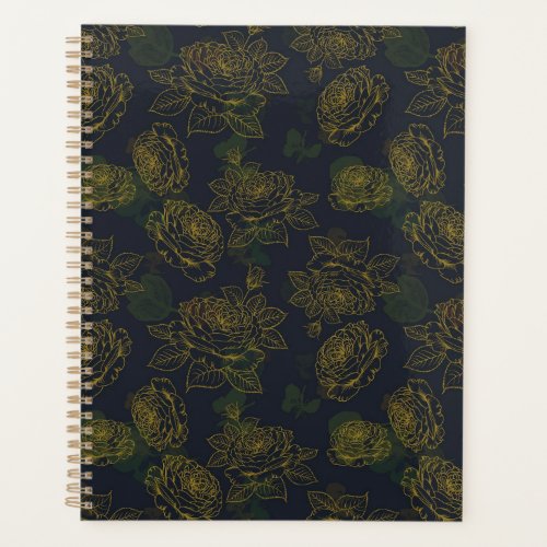 Blooming Reverie A Rose Abstract Planner