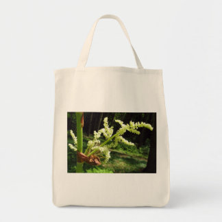 Blooming Rhubarb Flowers Nature Photo Tote Bag