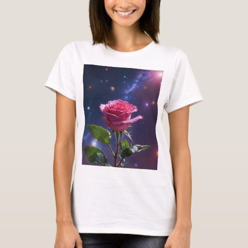 Blooming Rose Blossom Tee womens T_shirts 