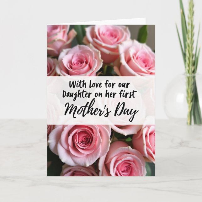 Blooming Rose Pattern Card (Front)