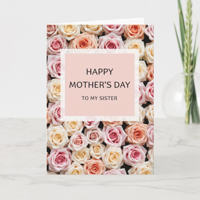 Blooming Roses Sister Card (Front)