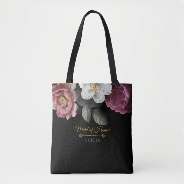Blooming Roses Tote Bag (Front)