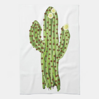 Blooming Saguaro Cactus Kitchen Towel