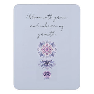 Blooming Serenity Mandala Room Sign