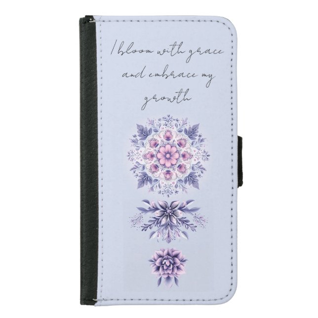 Blooming Serenity Mandala Samsung Galaxy S5 Wallet (Front)