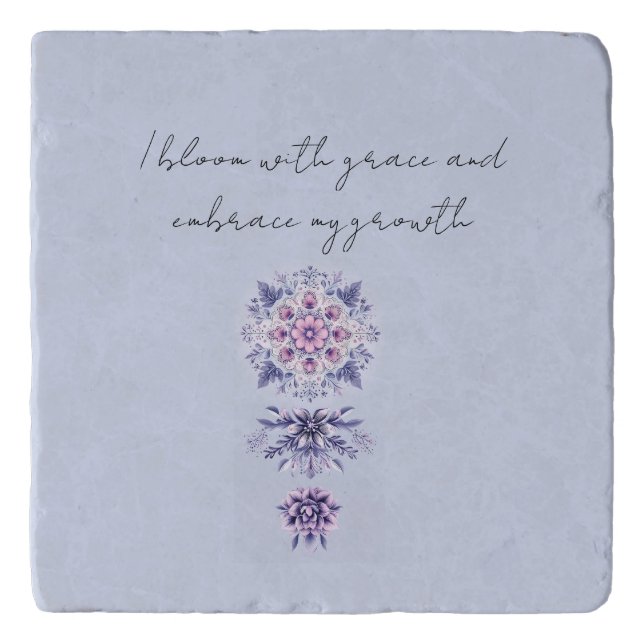 Blooming Serenity Mandala Trivet (Front)