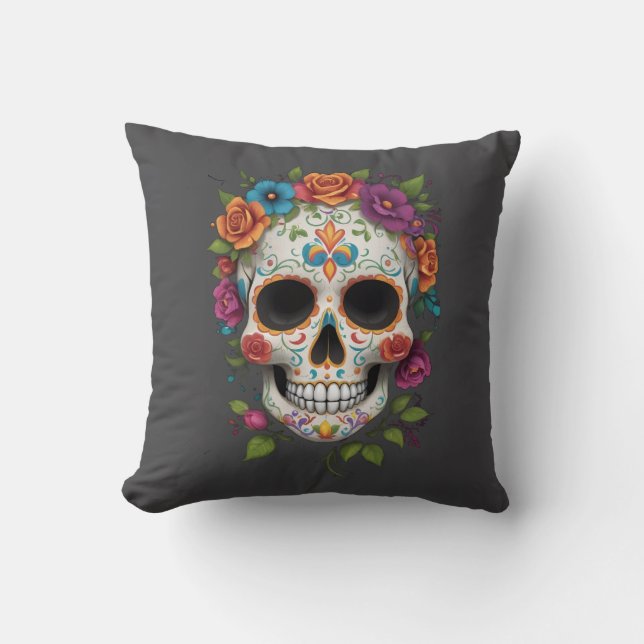 Blooming Spirit Throw Pillow (Front)