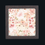 Blooming Spring Flowers Gift Box<br><div class="desc">Floral pattern design on white background. The perfect romantic gift idea. Click the Customize It button to change fonts, move text around and further customize your design.</div>