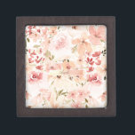 Blooming Spring Flowers Gift Box<br><div class="desc">Floral pattern design on white background. The perfect romantic gift idea. Click the Customize It button to change fonts, move text around and further customize your design.</div>