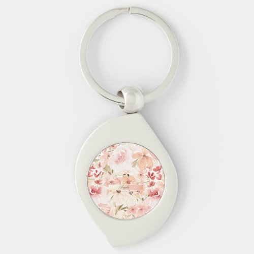 Blooming Spring Flowers Keychain