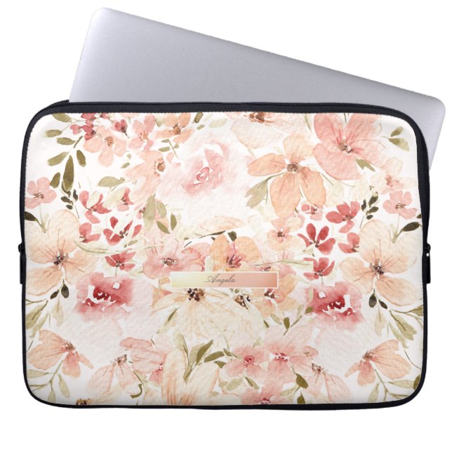 Blooming Spring Flowers Laptop Sleeve (Front)