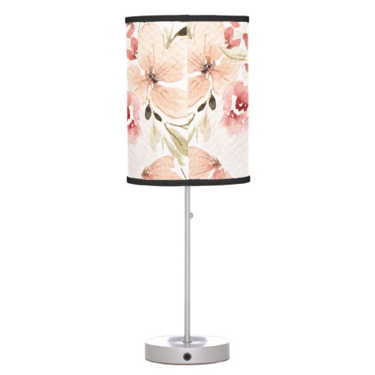 Blooming Spring Flowers Table Lamp (Back)