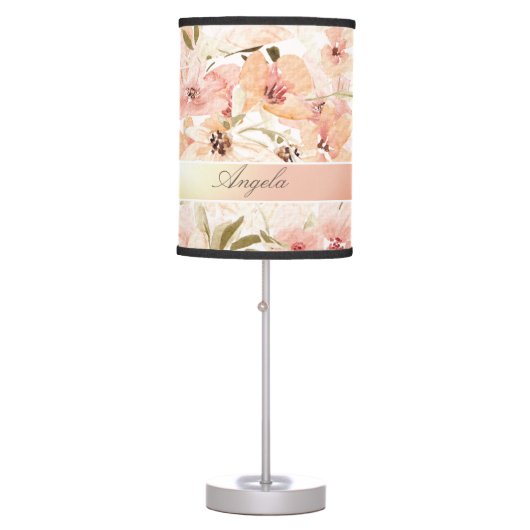 Blooming Spring Flowers Table Lamp (Front)