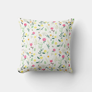 Blooming Spring Whispers With White Petals Throw Pillow