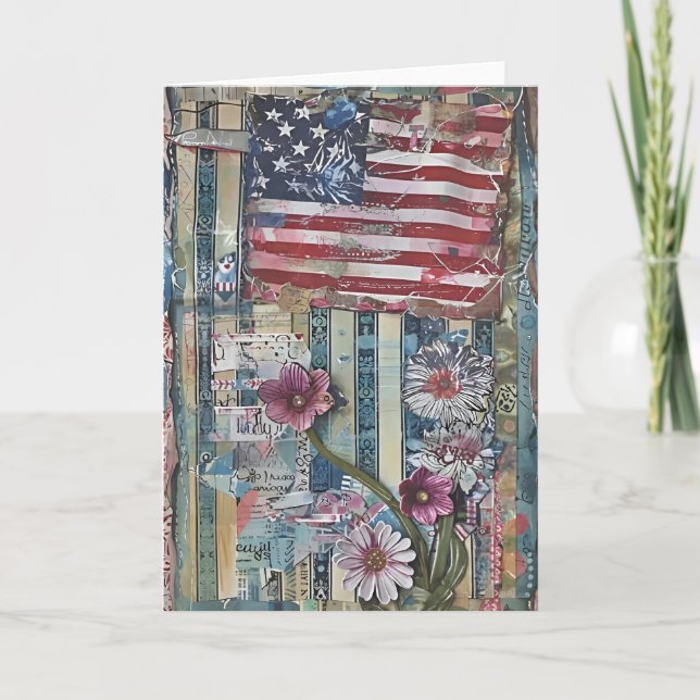 Blooming Stripes Card (Front)