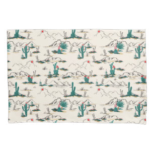 Blooming Succulents Pattern Pillow Case