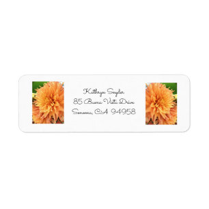 Blooming Summer Dahlia Return Address Label