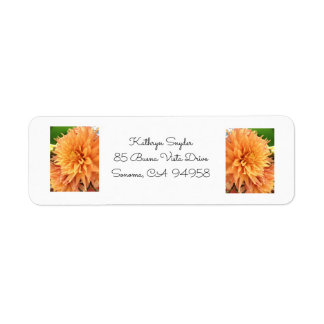 Blooming Summer Dahlia Return Address Label