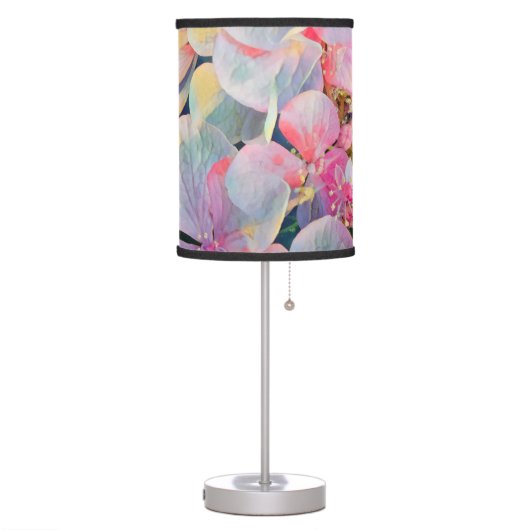 Blooming Summer Hydrangea Flower Table Lamp (Left)