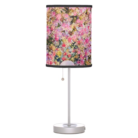 Blooming Summer Hydrangea Flower Table Lamp (Right)