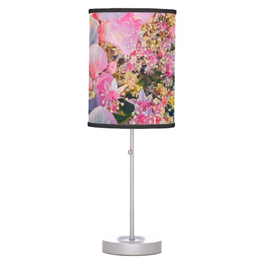 Blooming Summer Hydrangea Flower Table Lamp