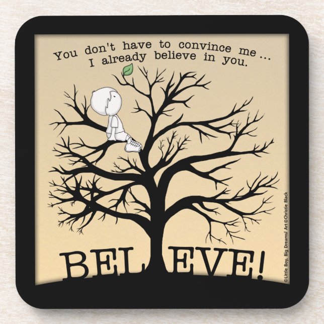 Blooming Tree Beverage Coaster (Front)