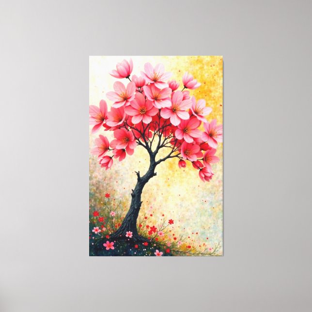 Blooming Tree Canvas Print (Front)