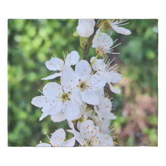 Blooming Tree in Spring Romania – Blossom Photogra Duvet Cover