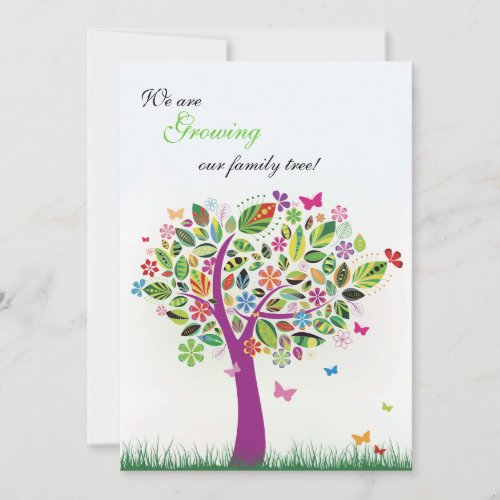 Blooming Tree Pregnancy Announcement