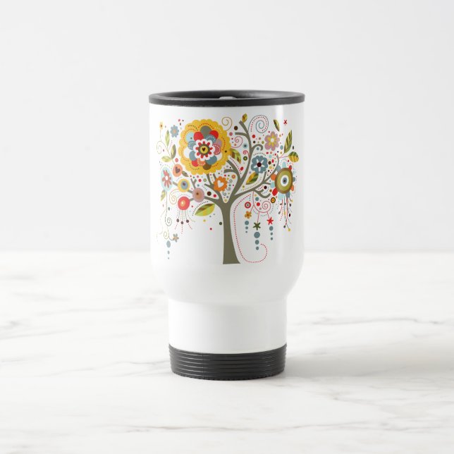 Blooming Tree Travel Mug (Center)