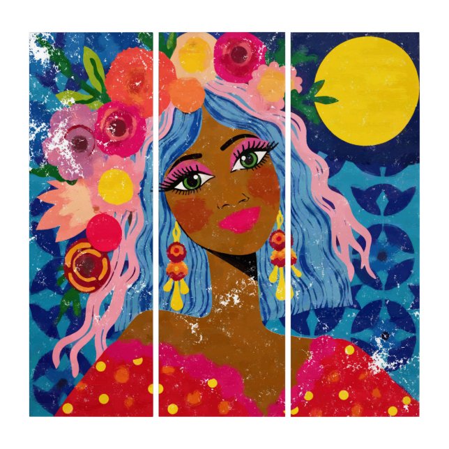 Blooming Under the Sun Triptych (Front)