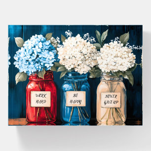 Blooming Vintage Country Hydrangea Trio  Paperweight