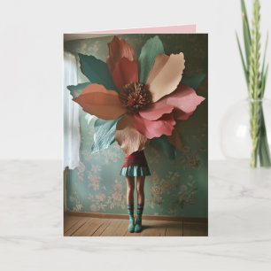Blooming Whimsy: A Surreal Floral Transformation Invitation