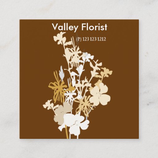 Customizable Modern Professional Cute Floral Business Cards