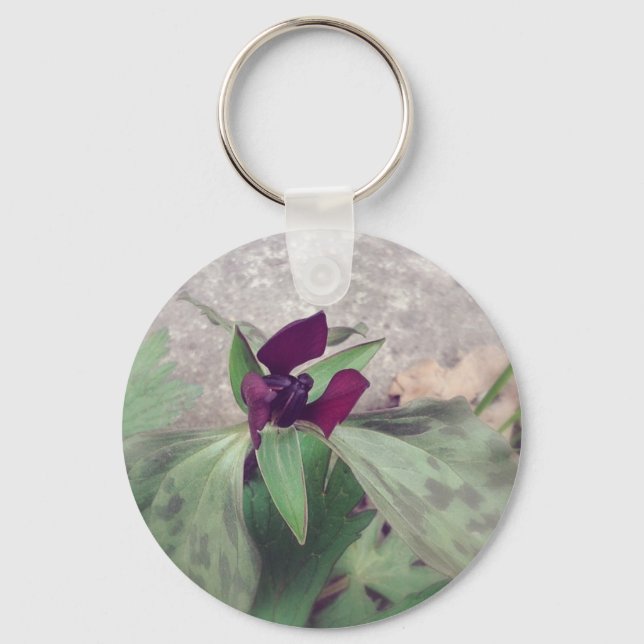 Blooming Wildflower Keychain (Front)