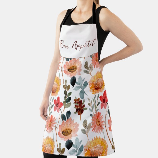 Blooming Wildflowers Printed Apron (Insitu)