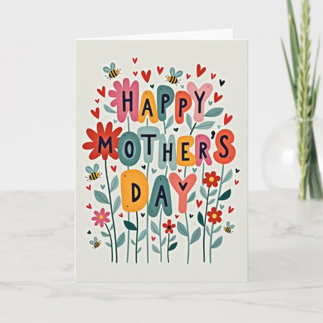 Blooming Wishes Happy Card (Front)