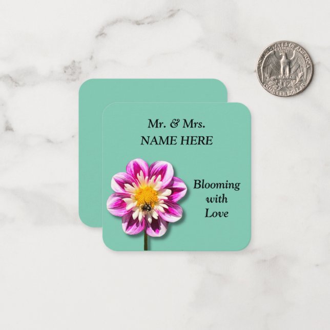 Blooming with Love Note Card (Front/Back In Situ)